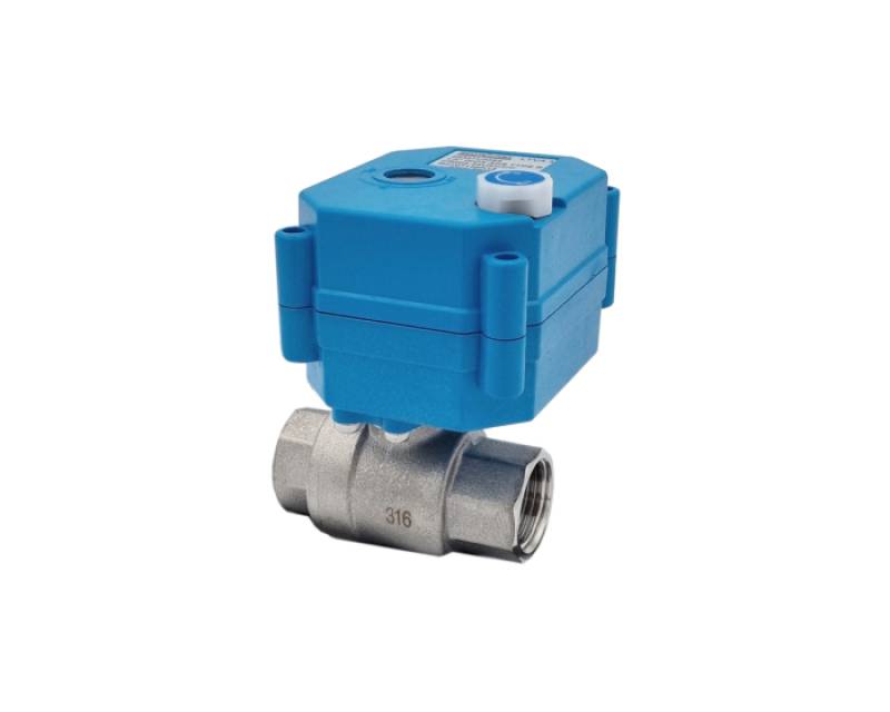 vanne à sphère électrique inox ACS avec commande manuelle